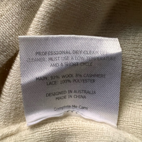 Alannah hill Complete me Cami ladies size 6 Wool Blend,embellished Neckline - Picture 9 of 10